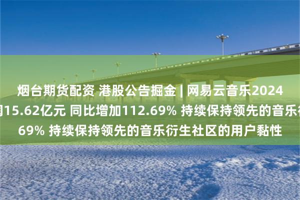 烟台期货配资 港股公告掘金 | 网易云音乐2024年年度股东应占利润15.62亿元 同比增加112.69% 持续保持领先的音乐衍生社区的用户黏性