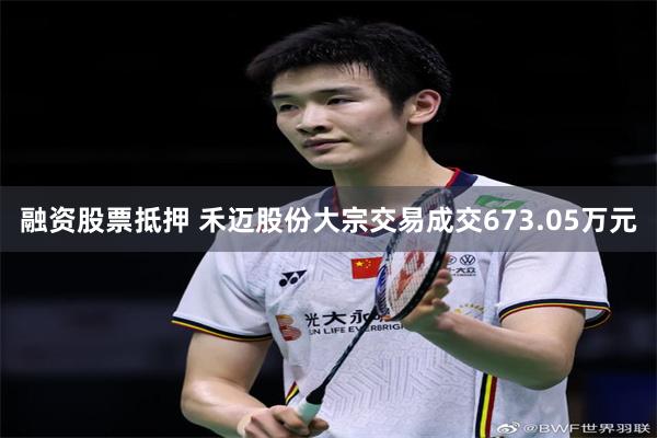 融资股票抵押 禾迈股份大宗交易成交673.05万元